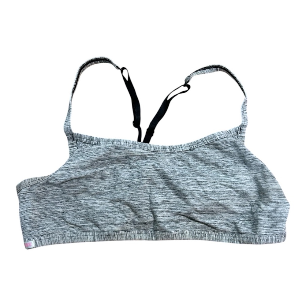 PINK‎ Victoria’s Secret Heathered Grey Racerback Bralette